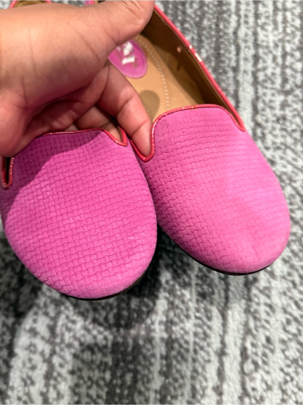 Clarks Artisan Pink Tige De Cuir Loafers Suede Flats size 6M - Picture 2 of 8